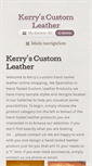 Mobile Screenshot of custom-hand-tooled-leather.kerryscustomleather.com