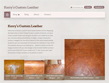 Tablet Screenshot of custom-hand-tooled-leather.kerryscustomleather.com